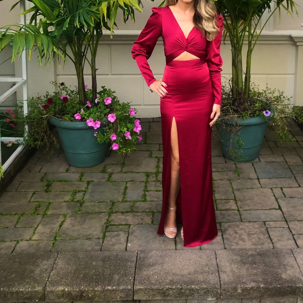 Beautiful red evening gown